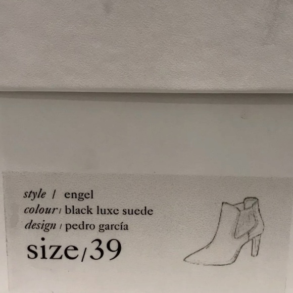 Pedro Garcia Engel Chelsea Suede Booties Black - Picture 9 of 10